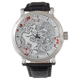 Vintageblod splattered den legendariska japanska armbandsur
