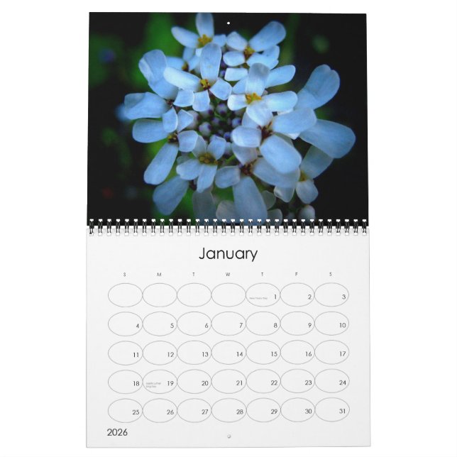 Vintageblommakalender Kalender (Jan 2026)
