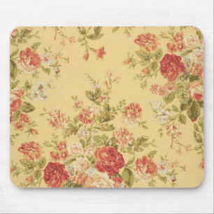 vintageblommigt musmatta