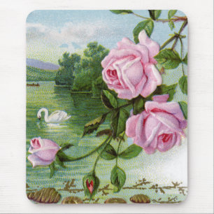 Vintageblommigt Musmatta