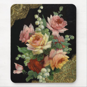 Vintageblommigt Musmatta
