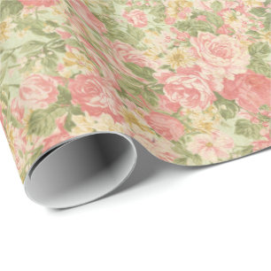 Vintageblommigt Presentpapper