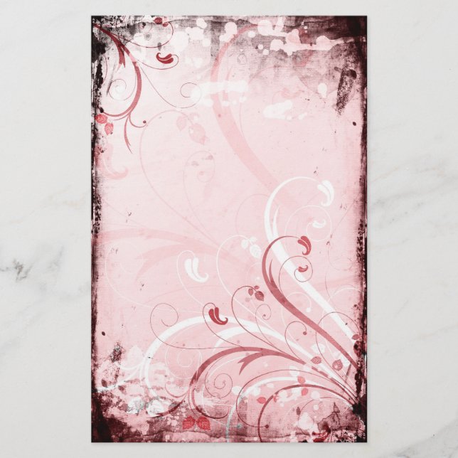 Vintageblommigtbrevpapper Brevpapper (Framsida)