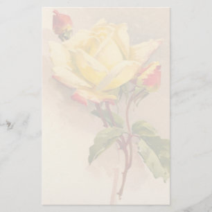 Vintageblommigtbrevpapper Brevpapper