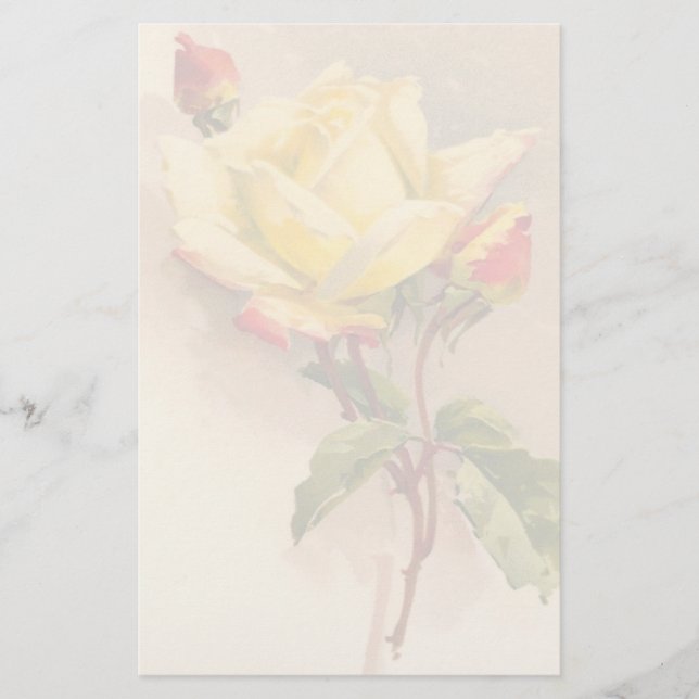 Vintageblommigtbrevpapper Brevpapper (Framsida)