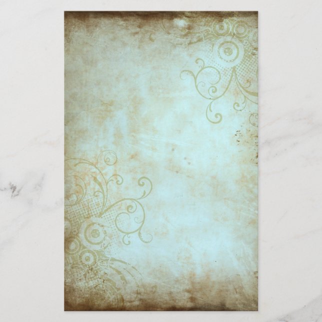 Vintageblommigtbrevpapper Brevpapper (Framsida)