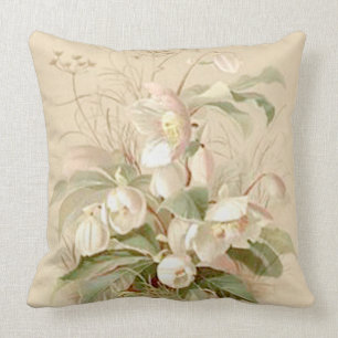 Vintageblommigtdekorativ kudde