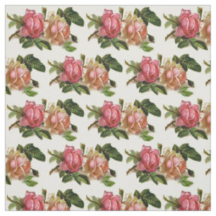 Vintageblommigten steg tyg