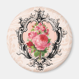Vintageblommigtmagnet Magnet