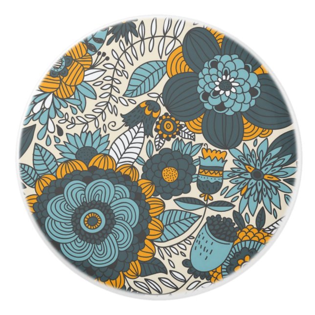 Vintageblommönster Knopp (Framsidan)