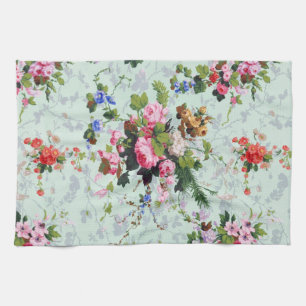 Vintageblommönster Kökshandduk