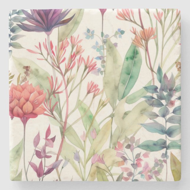 vintageblommönster stenunderlägg (Framsidan)
