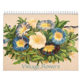 Vintageblommor Kalender