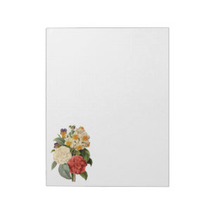 Vintageblommor, kamelior och narcissus, Redoute Anteckningsblock