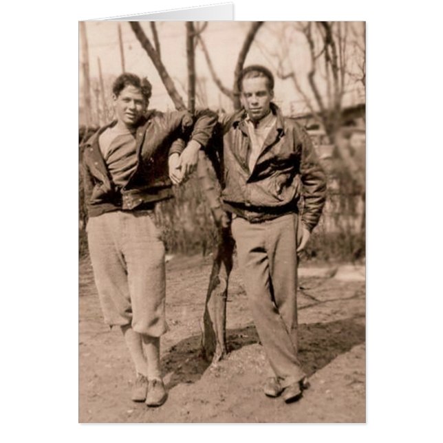 Vintagebögar Hälsningskort (Framsidan)