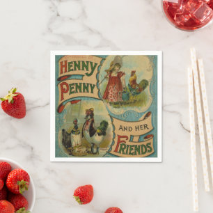 Vintagebokklubbpartyet ämnar any servetter