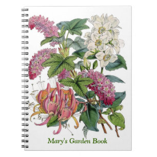 VintageBotanicals illustrationer Anteckningsbok Med Spiral