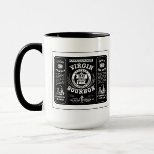 VintageBourbon etikett Mugg