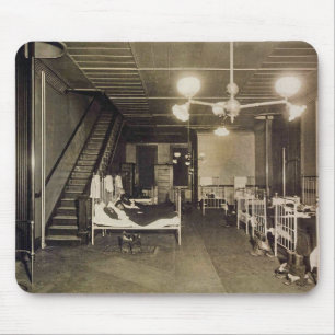 Vintagebrandmän - avfyra stationsängar Mousepad Musmatta