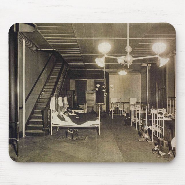 Vintagebrandmän - avfyra stationsängar Mousepad Musmatta (Framsidan)