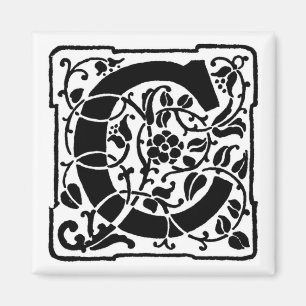 Vintagebrev C - magnet