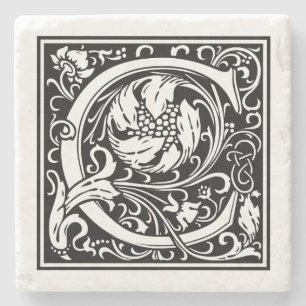 Vintagebrev "C ", Underlägg Sten