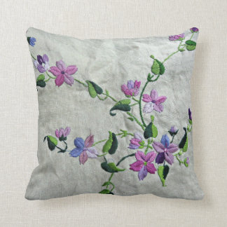 Vintagebroderikonstverk Kudde