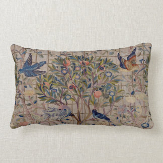 VintagebroderiPomegranates på spaljé dämpar Lumbarkudde