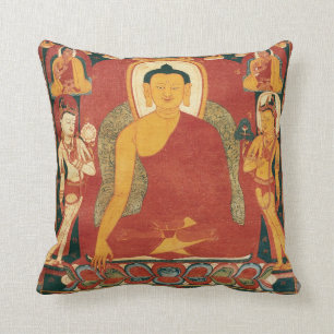 VintageBuddha målning Kudde