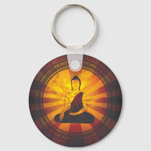 VintageBuddha tryck Nyckelring