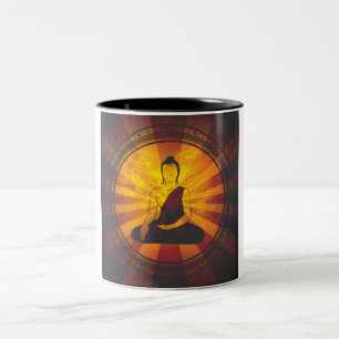 VintageBuddha tryck Två-Tonad Mugg
