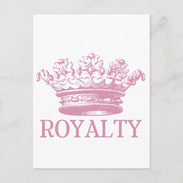 Vintagec Krona - Royalty Vykort (Framsida)