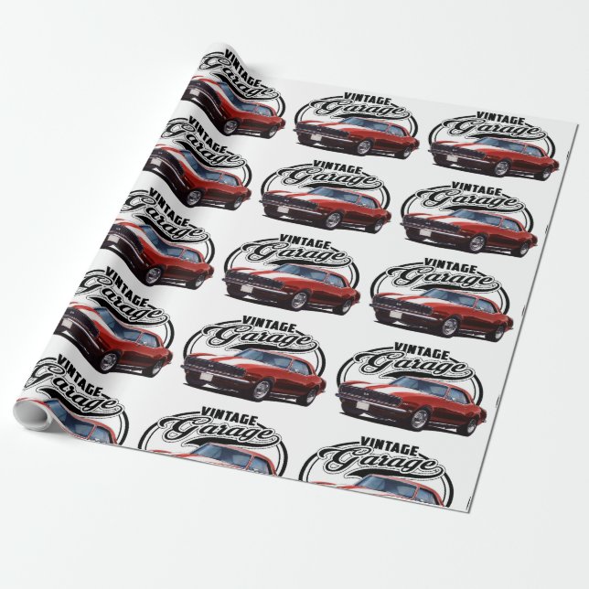 VintageCamaro garage Presentpapper (Utrullad)