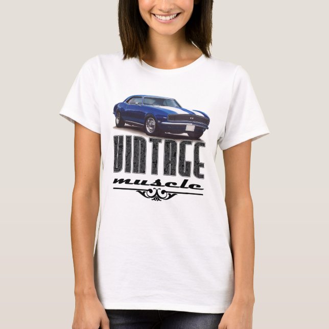 VintageCamaro muskel Tee (Framsida)