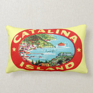 VintageCatalina ö Kalifornien Lumbarkudde