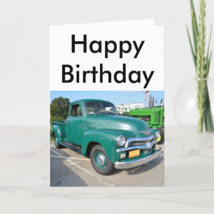 VintageChevrolet lastbil Kort