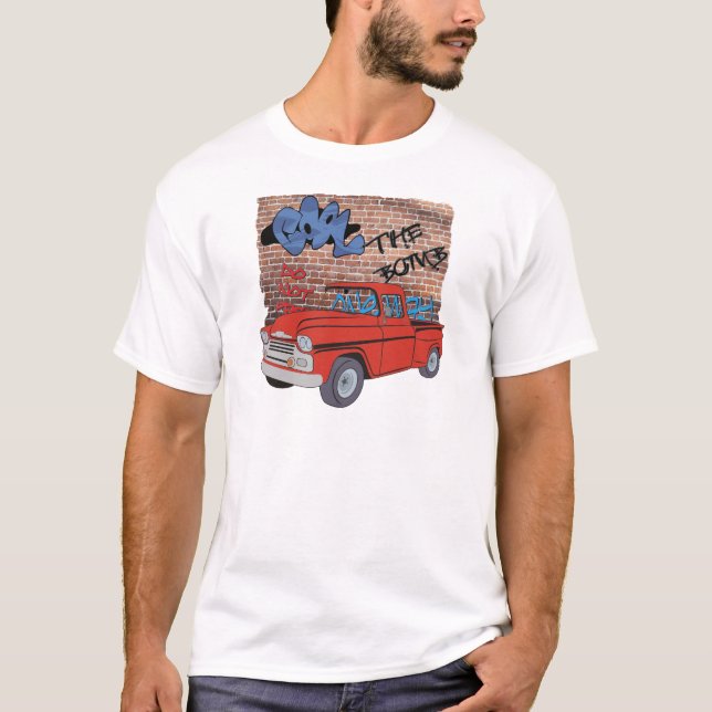 VintageChevy pickup lastbil T-shirt (Framsida)