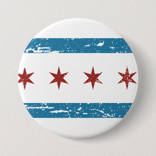 VintageCHICAGO flagga Knapp