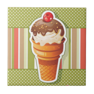 Vintagechokladglass Kakelplatta