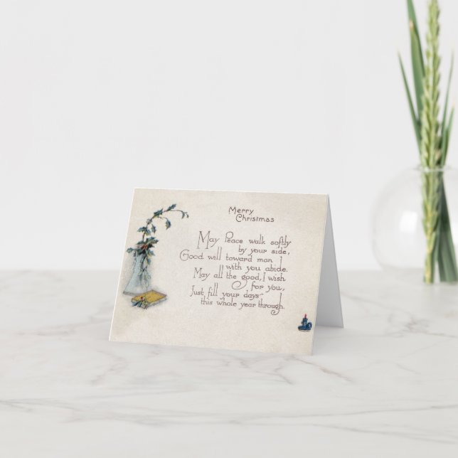 VintageChrismas kort (Framsida)