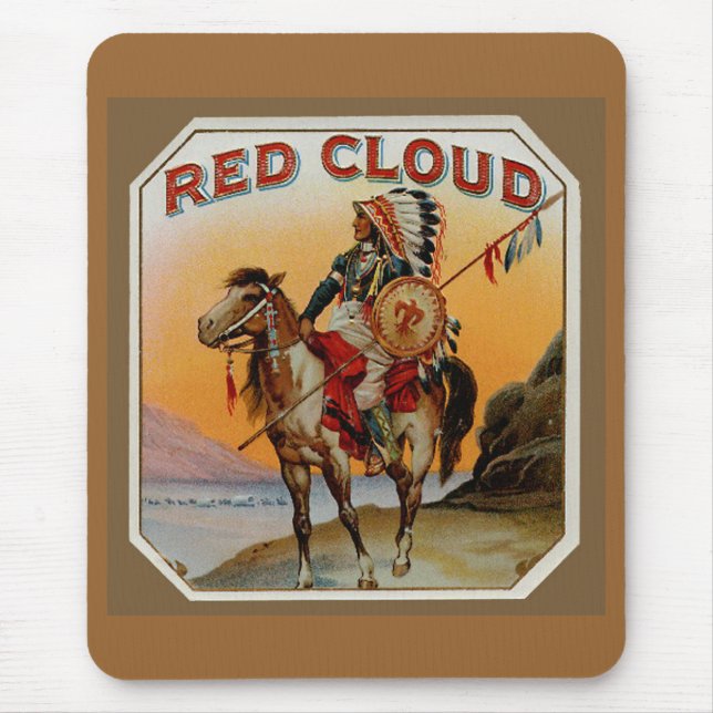 Vintagecigarr grafiska Mousepad Musmatta (Framsidan)