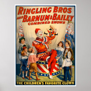 Vintagecirkusaffisch Poster