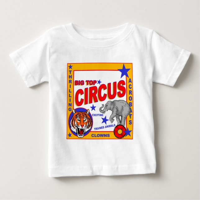 Vintagecirkusaffisch T-shirt (Framsida)