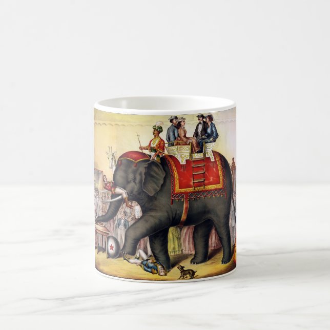 Vintagecirkuselefant Kaffemugg (Center)