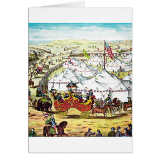 Vintagecirkusparad Hälsningskort