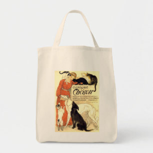 Vintagecliniquen Cheron Steinlen avbildar toto Tygkasse