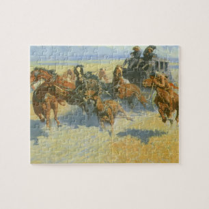 VintageCowboy som Nigh besegrar ledare, Remington Pussel