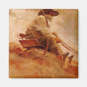 VintageCowboys, malmvagnen vid NC Wyeth Magnet