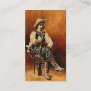 VintageCowboyvisitkort Visitkort
