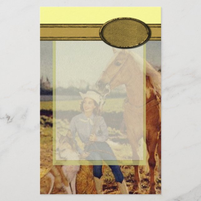 VintageCowgirl Brevpapper (Framsida)